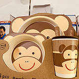 Набір дитячого посуду антибактеріальний бамбук, фото 8