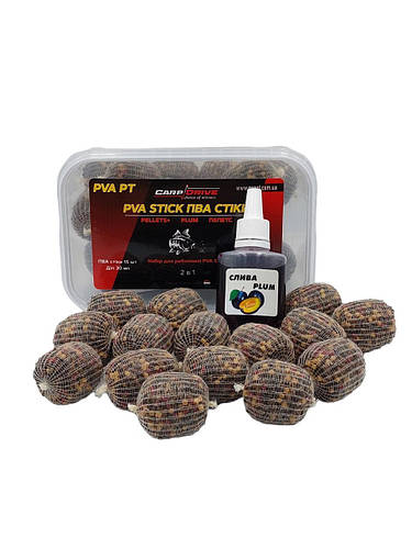 Готовые ПВА стики Carp Drive + Ликвид 30 мл Слива (ID#1904437459), цена ...