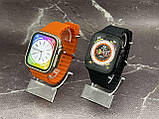 Розумний смарт-годинник Smart Watch W&O X8 Ultra Max 49 mm електронний з магнітною зарядкою і мікрофоном чорний, фото 8