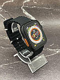 Розумний смарт-годинник Smart Watch W&O X8 Ultra Max 49 mm електронний з магнітною зарядкою і мікрофоном чорний, фото 3