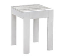 Табурет кухонний квадратний низький обідній Слайдер колір Білий Урбан для кухні вітальні Мікс Мебель