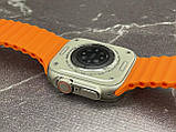 Розумний смарт-годинник Smart Watch W&O X8 Ultra Max 49 mm електронний з магнітною зарядкою і мікрофоном сріблясті, фото 5