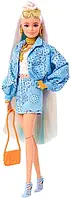 Лялька Barbie "Екстра" білявка з пучком на розпущеному волоссі, фото 4