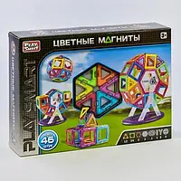 Конструктор магнитный Play Smart 46 деталей