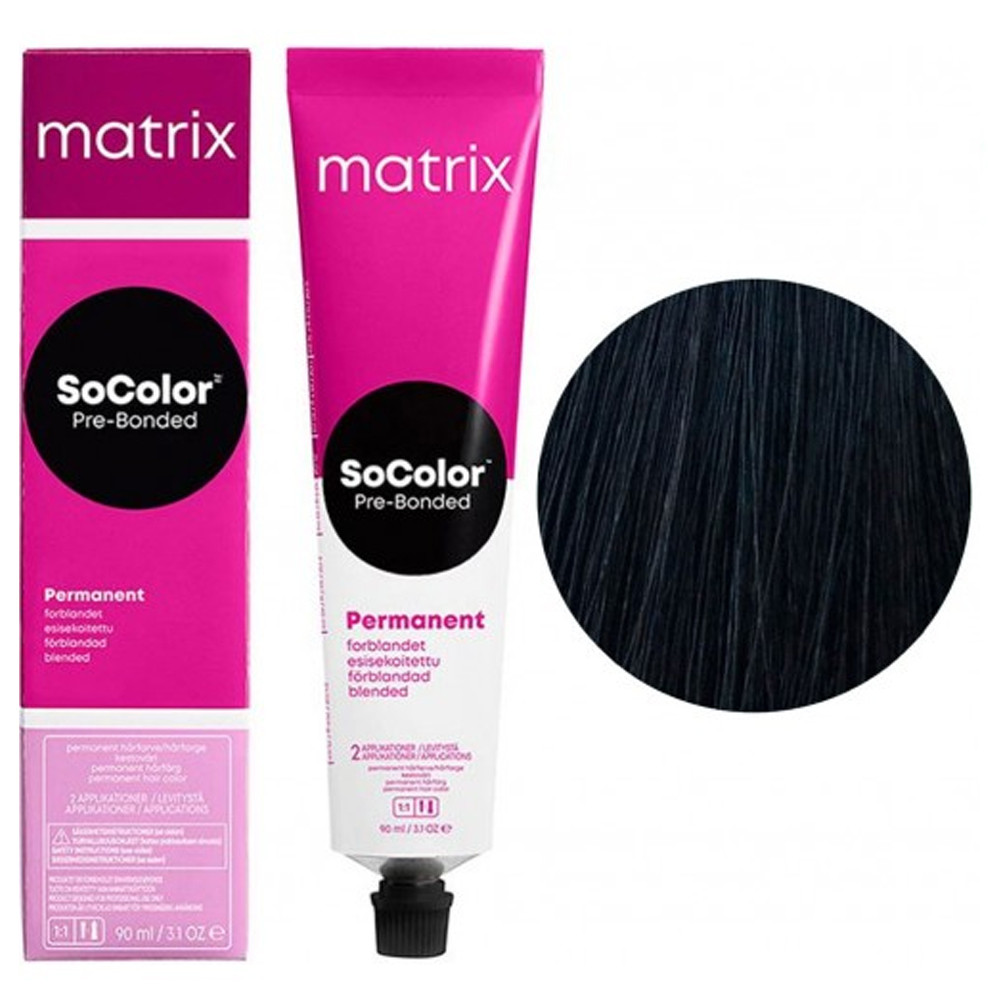 Крем-фарба для волосся Matrix Socolor Beauty №2N Натуральний чорний 90 мл