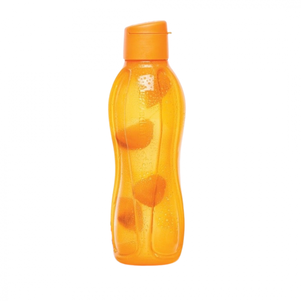 Еко-пляшка, 750 мл жовта з клапаном,Tupperware для напоїв та води Оригінал
