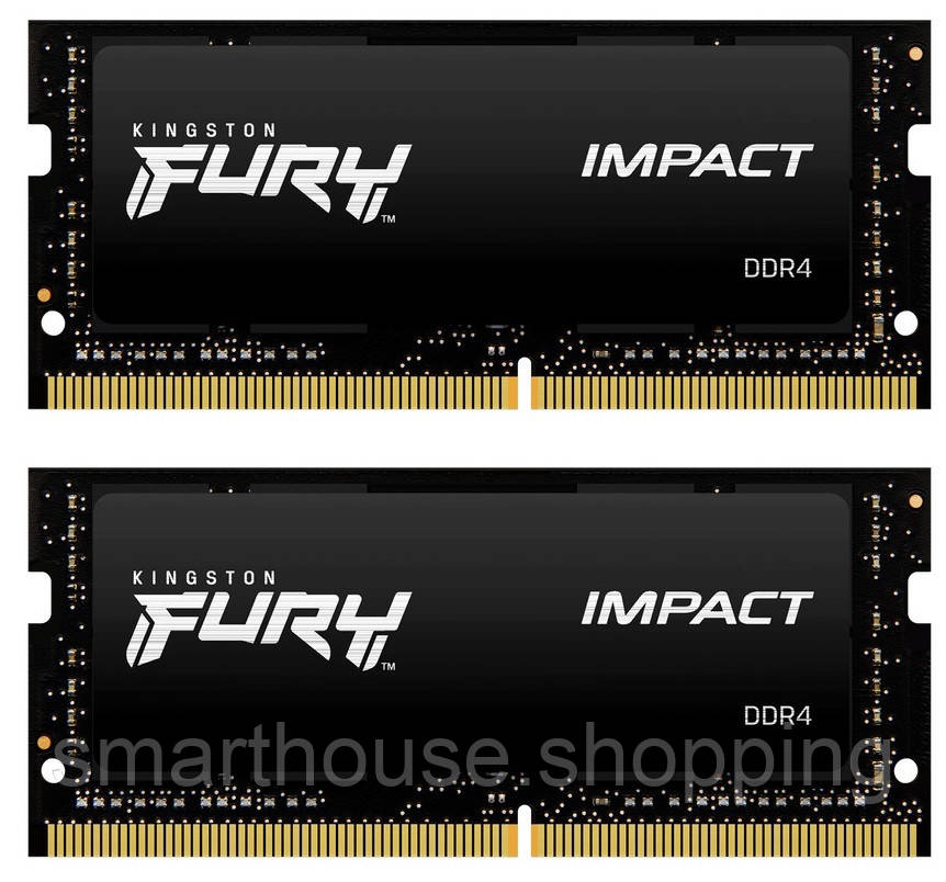 Модуль пам`ятi SO-DIMM DDR4 2x16GB/3200 Kingston Fury Impact (KF432S20IBK2/32), фото 1