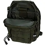 Сумка рюкзак тактична через плече MFH Shoulder Bag Molle 7 л OD Green 30700B, фото 8