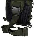 Сумка рюкзак тактична через плече MFH Shoulder Bag Molle 7 л OD Green 30700B, фото 7