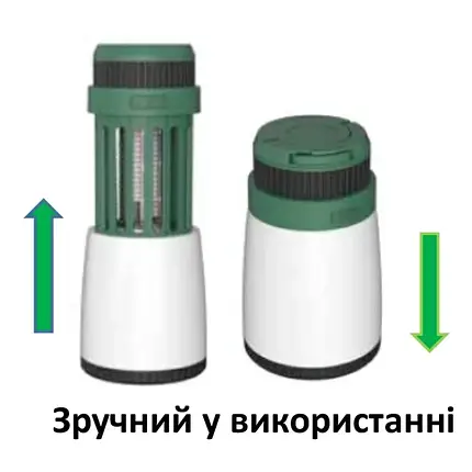 Світильник для знищення комах Eurolamp на батарейках 5 W IPX4 TypeC портативний на гачку MK-5W(LIGHT), фото 3