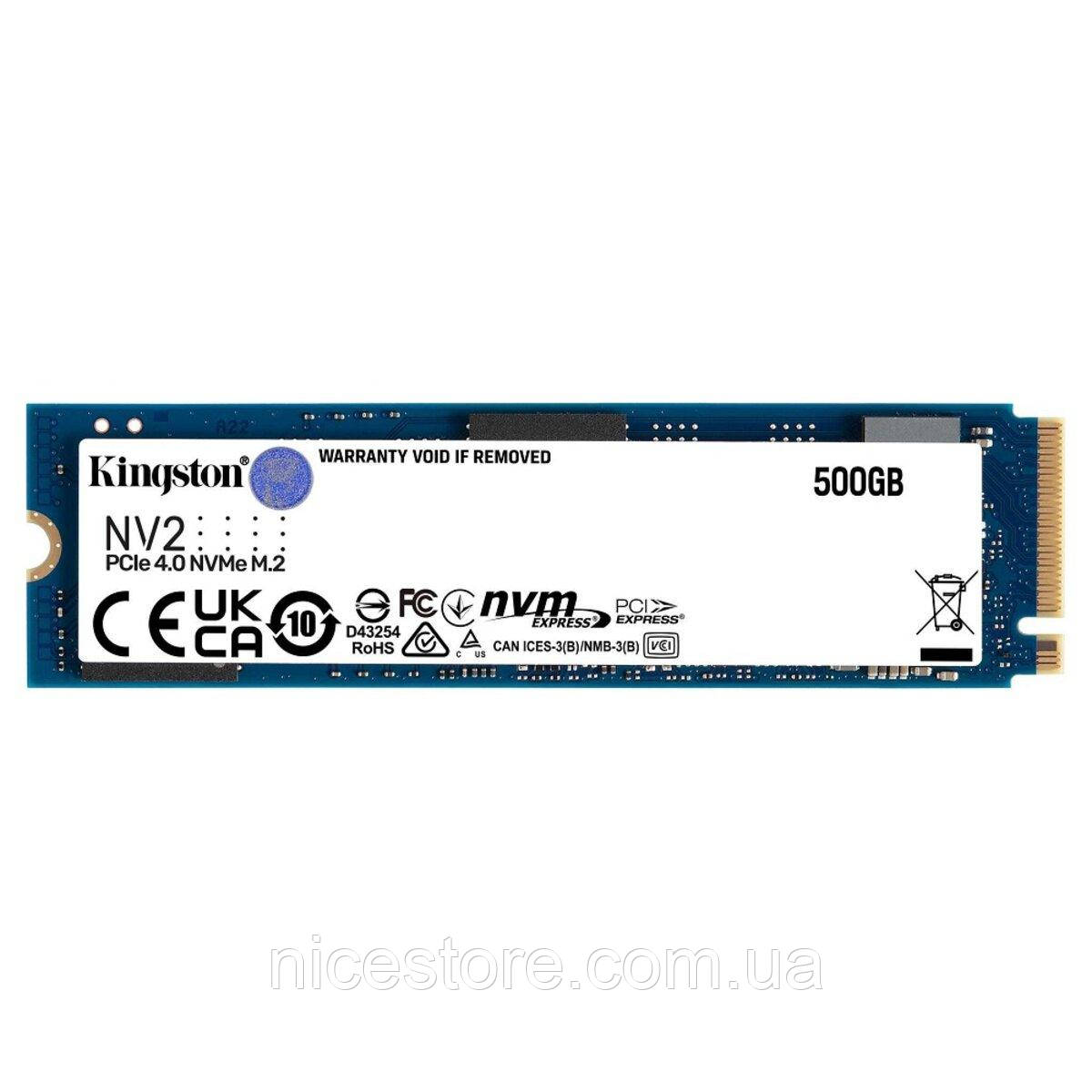 SSD M.2 Kingston NV2 500GB NVMe 2280 PCIe 4.0 x4 3D NAND