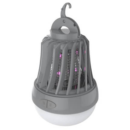 Світильник-лампа для знищення комах Eurolamp на батарейках 6 W IPX4 на гачку MK-6W(LAMP), фото 2