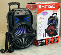 Мощна колонка портативна, Bluetooth, акустическая с микрофоном KIMISO QS-1293