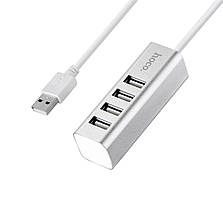 USB-хаб HOCO HB1 4USB Line machine Silver