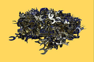 Клемa виделкова 6 діаметр 6,4 мм 150 шт WTE