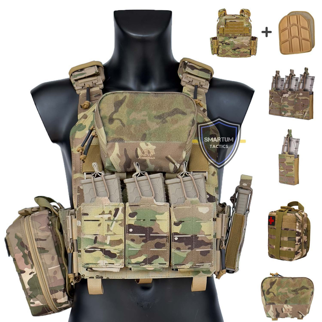 Плитоноска Бронежилет Мультикам/multicam MOLLE с Быстрым Сбросом и ...