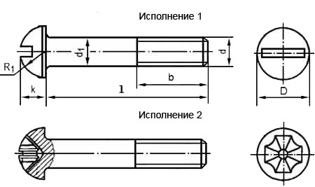 Винт М3 ГОСТ 17473-80