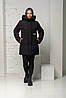 Подовжена куртка жіноча зимова розміри 44-52, фото 3