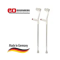 Милиця підлокітна регульована Klassiker 220 DSKGr сірого кольору з м'якою нековзною ручкою Ossenberg