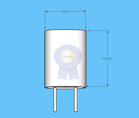 Полімерний конденсатор 820mF 2,5V (820 мкФ 2,5В розмір 8x8.5mm) / Твердотільний конденсатор, фото 3