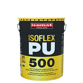 Ізофлекс ПУ 500/Isoflex PU 500 — поліуретанова гідроізоляція (біла) 6 кг, фото 2