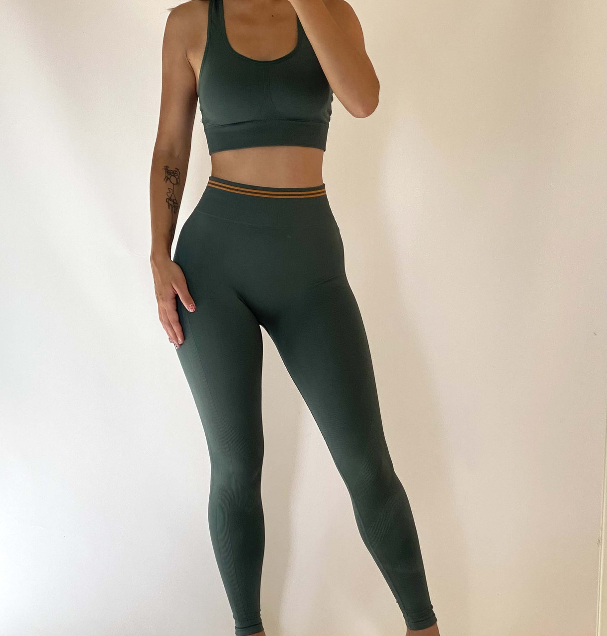 Жіночий комплект лосини з топом #А04, фото 1