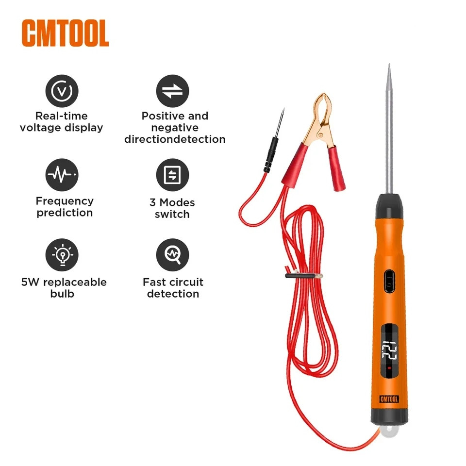 CMTOOL P50 — тестер автомобільного ланцюга 5-30V LED, фото 1