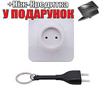 Ключница настенная с брелком для ключей Unplug Qualy Черный