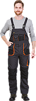 Полукомбинезон мужской робочий REIS FORECO-B серо-черно-оранжевый