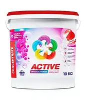 Порошок для стирки цветных вещей Active Color на 130 стирок (ведро) 10 кг