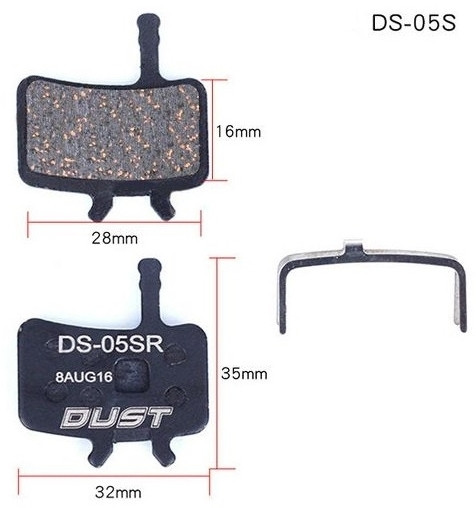 Колодки для дискових гальм DUST DS-05S