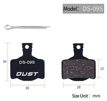 Колодки для дискових гальм DUST DS-09S