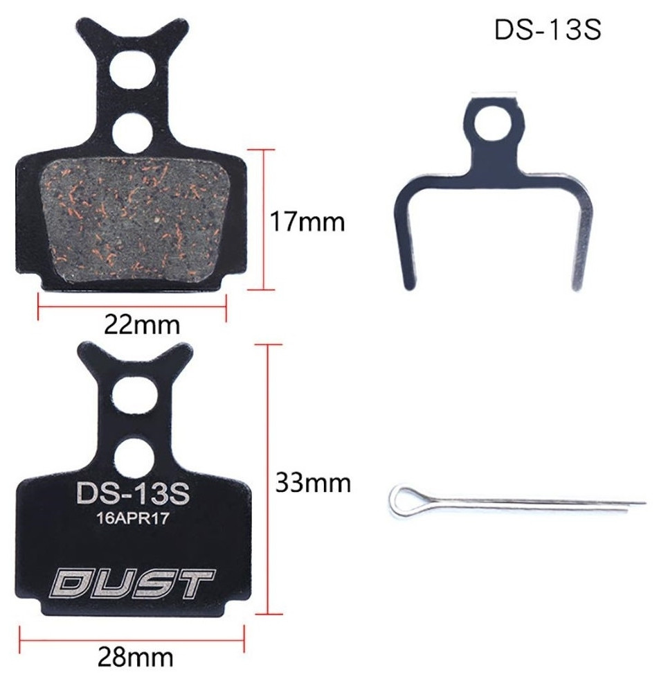 Колодки для дискових гальм DUST DS-13S