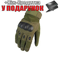 Перчатки для мужчин Oakley армейские, военные, тактические L Зеленый