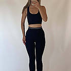 Жіночий комплект лосини з топом #А04, фото 8