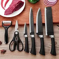 Набор ножей-ножницы из нержавеющей стали Everrich H-004, Набор кухонных ножей из нержавеющей стали 6 предметов