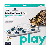 Игрушка интерактивная для кошек Nina Ottosson Rainy Day Puzzle & Play Cat Game Головоломка Капли Дождя