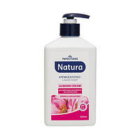 Жидкое мыло PUMP 300мл., ALMOND CREAM, ящ.12: NATURA