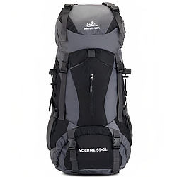Похідний рюкзак на 60 л (60х30х30 см) Extreme 1909, Чорний / Рюкзак для туристів / Рюкзак для походів