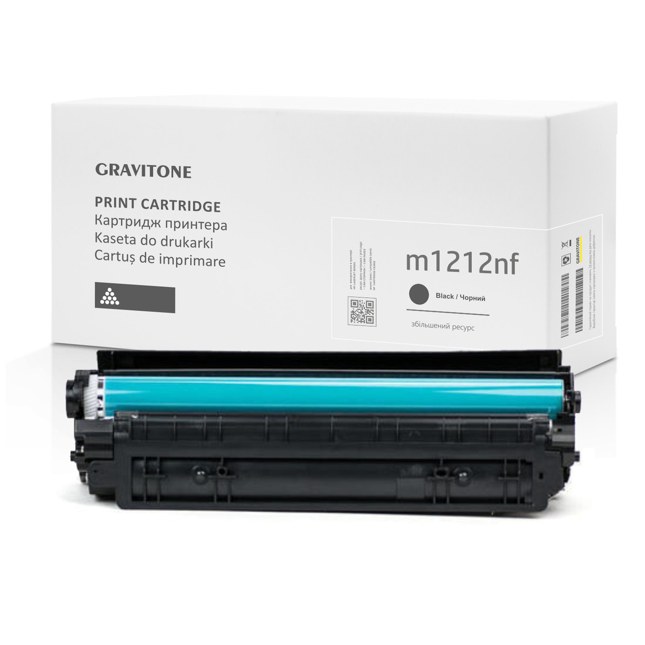 Сумісний картридж HP LaserJet M1212nf MFP, підвищеної ємності, 3000 стор., аналог від GRAVITONE