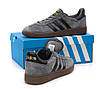 Чоловічі кросівки Adidas Handball Spezial Grey Взуття Адідас Спеціал Спешл сірі замшеві кеди низькі весна осінь спортивні, фото 6
