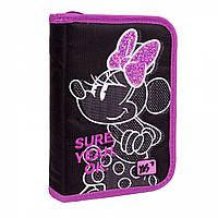 Пенал жесткий YES одинарный с двумя клапанами HP-04 Minnie Mouse