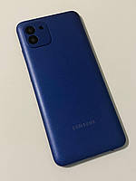 Задняя крышка Samsung Galaxy A03 A035F со стеклом камеры, цвет - Синий