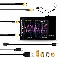 NanoVNA-H 50кГц - 1.5ГГц векторний аналізатор мережі MF HF VHF UHF, антенний аналізатор, оновлена версія, фото 6