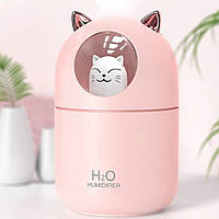 Увлажнитель воздуха Котик Humidifier H20 CAT портативный, LED-подсветка | Аромадифузор ночник