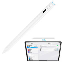 Стилус для планшета iPad / iPad Pro Hoco Smooth series active anti-mistake touch capacitive pen. White