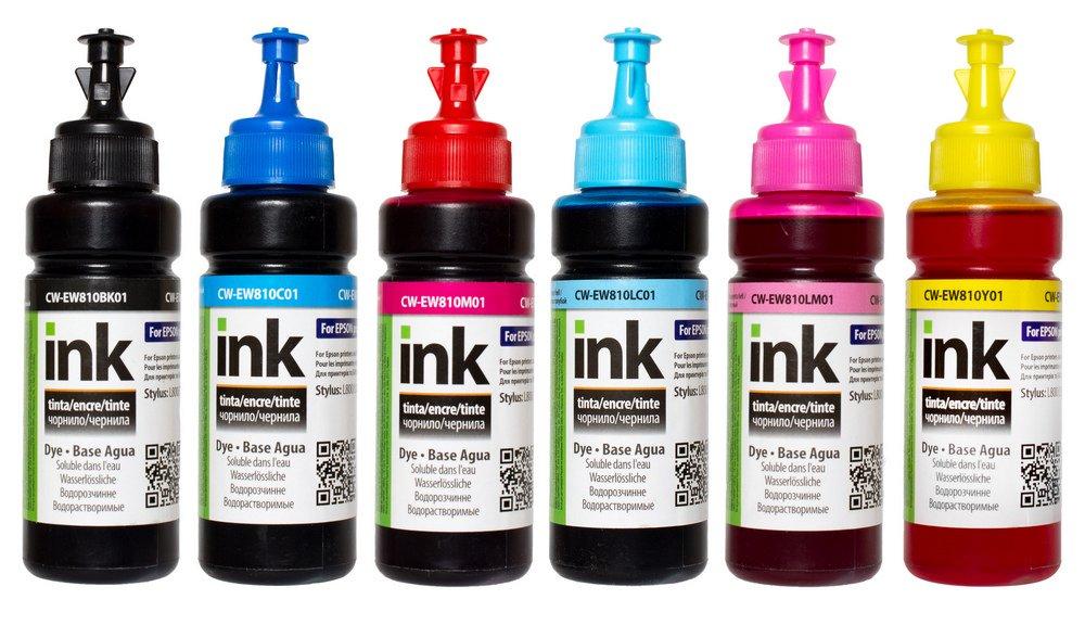Комплект чорнила ColorWay для EW810 (L:1800, 800, 805,850) BK/C/LC/LM/M/Y 6 x 100 ml (CW-EW810SET01)