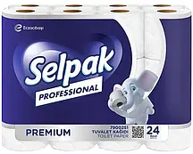 Туалетний папір Selpak ProPremium, тришаровий (24шт.)