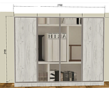 Шафа-Купе 4-х дверна 2700*2100*600 мм, фото 2