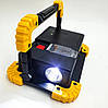 Портативний прожектор LL-802 світлодіодний 20 Вт з боковим світлом і POWER BANK, фото 5